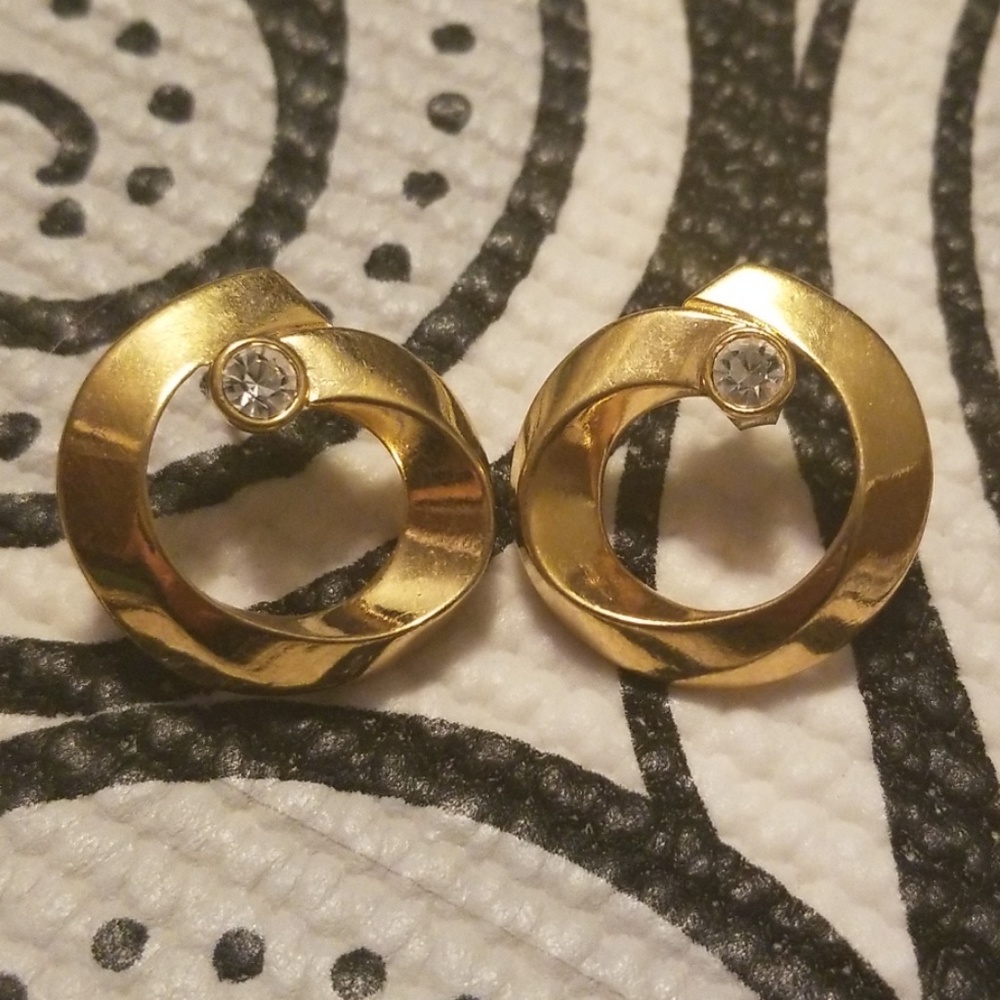 Vintage gold ring earrings